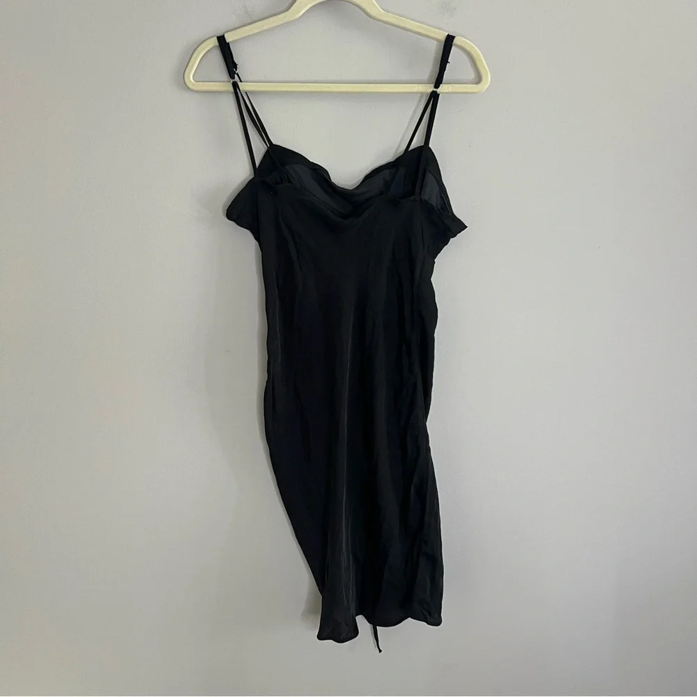 NEW Free People By My Mini Slip Dress in Solid Black Women's Size Small